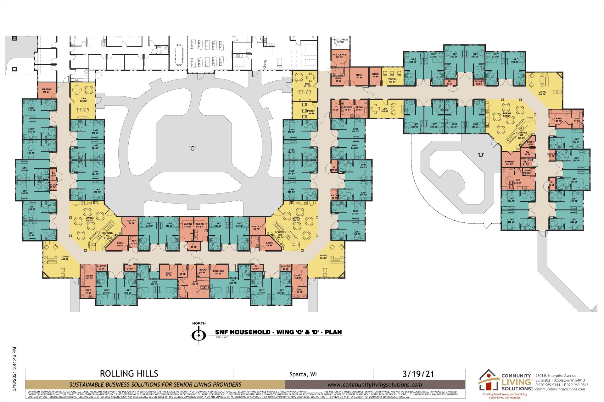SNF Household Wing C & D 3-19-21
