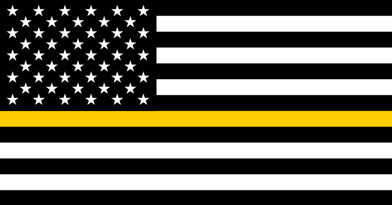 THIN GOLD LINE FLAG