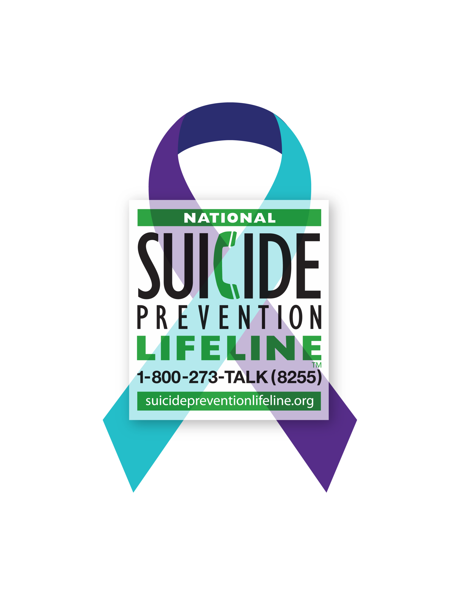 Ribbon-with-logo 988 suicide prevention